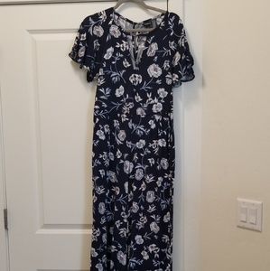 Torrid Navy Floral Jumpsuit 00